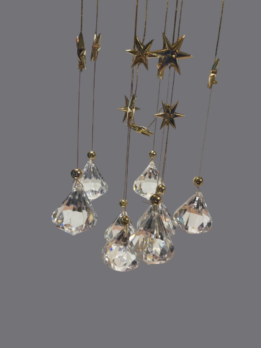 Kurt Adler Crystal Hanging Drops Christmas Ornament Taiwan 8.5 "X 3" - Picture 3 of 14